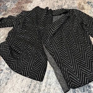 Milano Black and White Textured Knit Sweater
